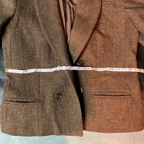 Vintage brown 100% wool blazer - Picture 3 of 6